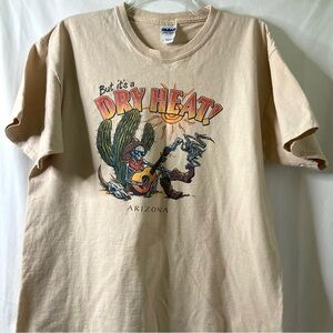 VNTG ‘90’s  Beige Arizona Dry Heat Graphic Unisex Tee